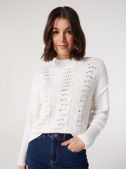 Sasha Cotton Pointelle Knit