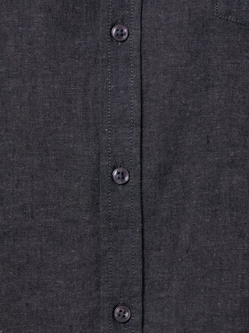 Brando Short Sleeve Textured Shirt, Black, hi-res