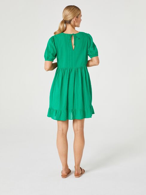 Berry Babydoll Dress, Green, hi-res