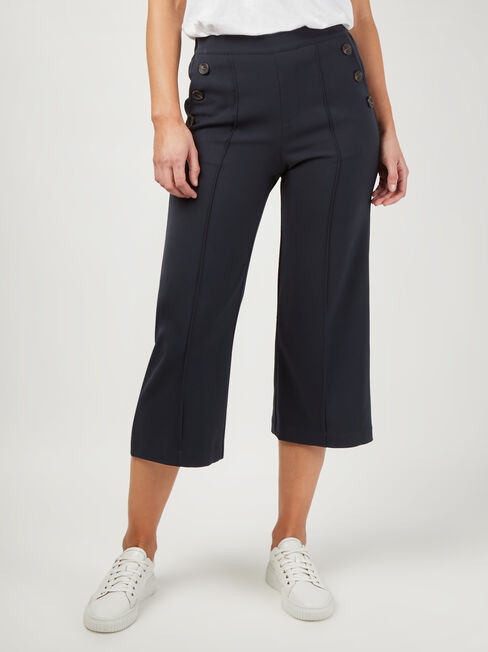 Terri Twill Crop Wide Leg Pant, Blue, hi-res