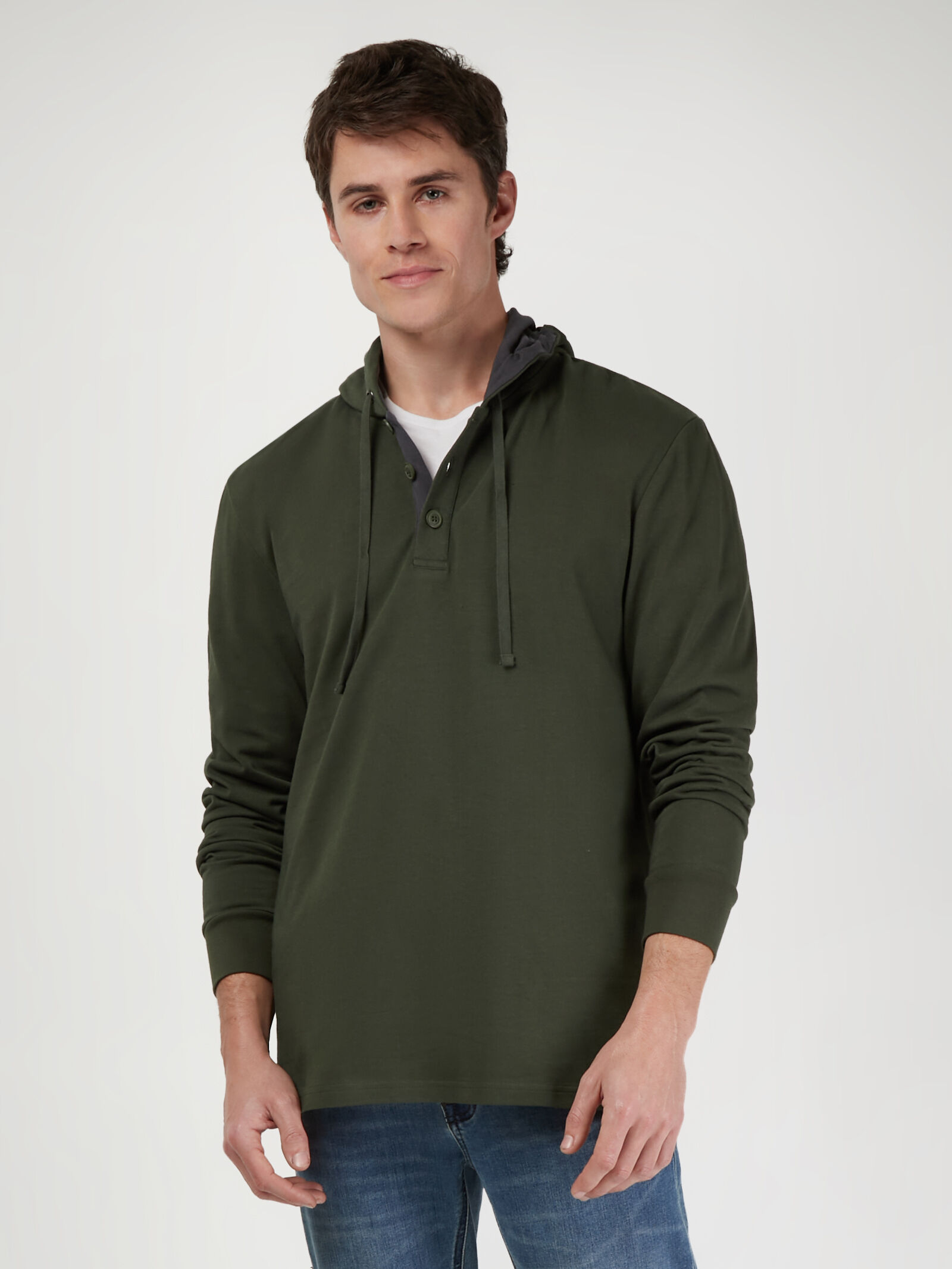 Hooded henley new arrivals
