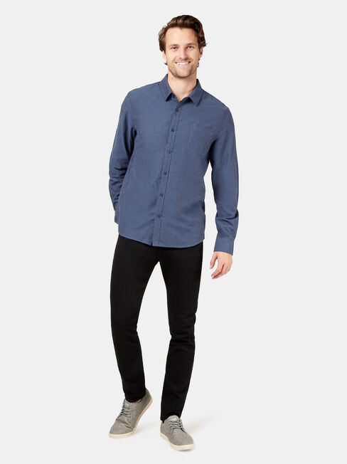 Oliver Long Sleeve Shirt, Blue, hi-res