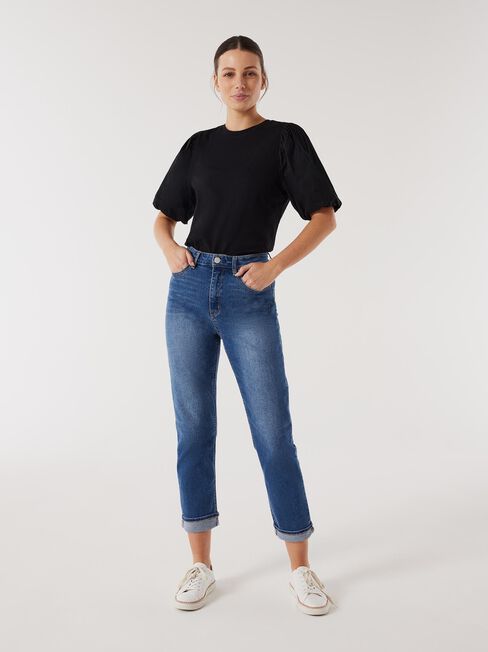 Charlie Cotton Puff Sleeve Top