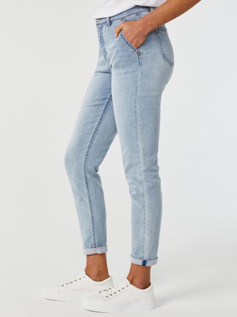 Louisa Slim Boyfriend Jeans, Light Vintage, hi-res