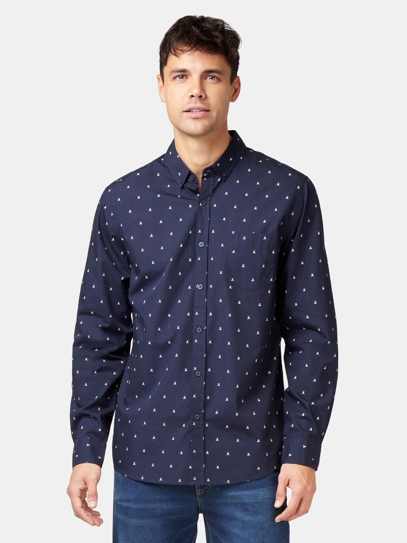 Jensen Long Sleeve Print Shirt Jeanswest