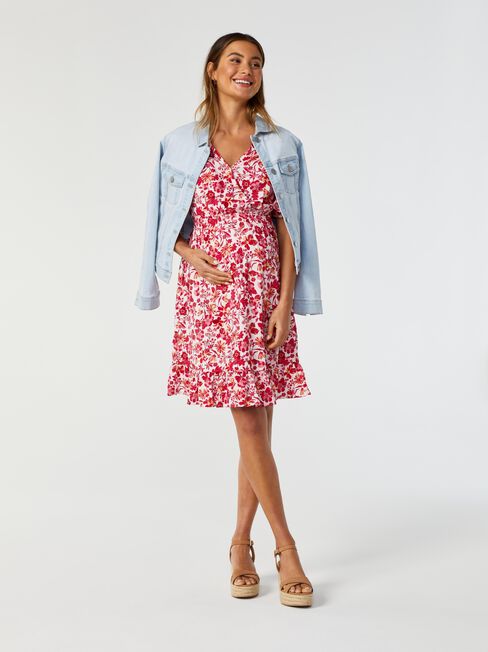 Laury Wrap Maternity Dress, Multi, hi-res