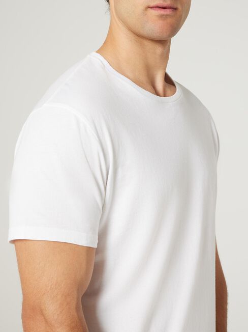 SS Basic Tee, White, hi-res