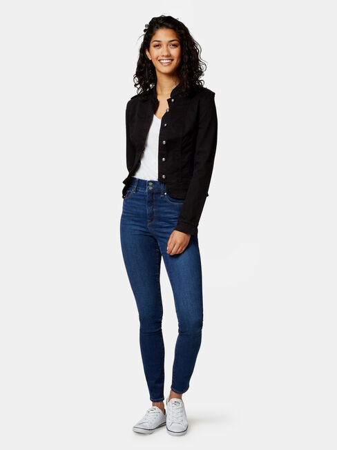 Natalie Casual Jacket, Black, hi-res