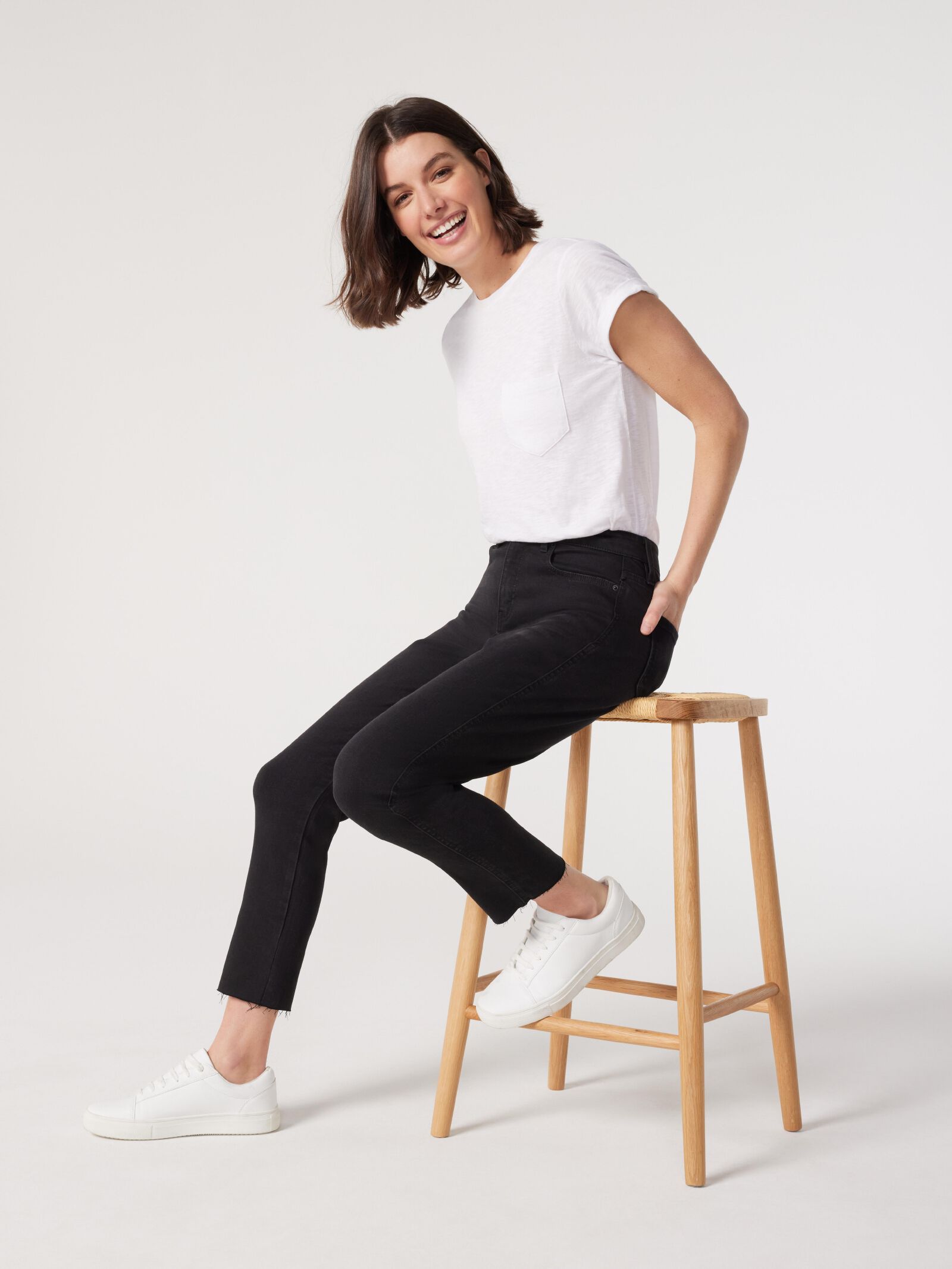 Izzy high rise 2025 slim cropped jeans
