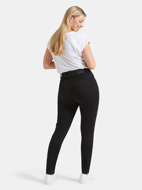 Curve Butt Lifter Skinny Jeans, Black, hi-res