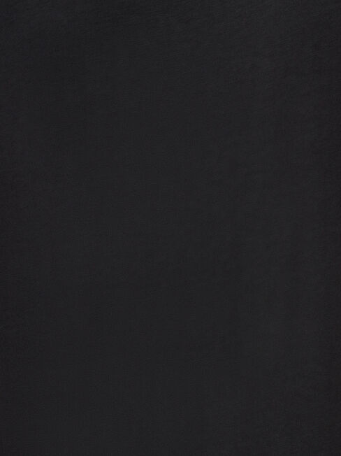 Curve Hem Crew Tee, Black, hi-res