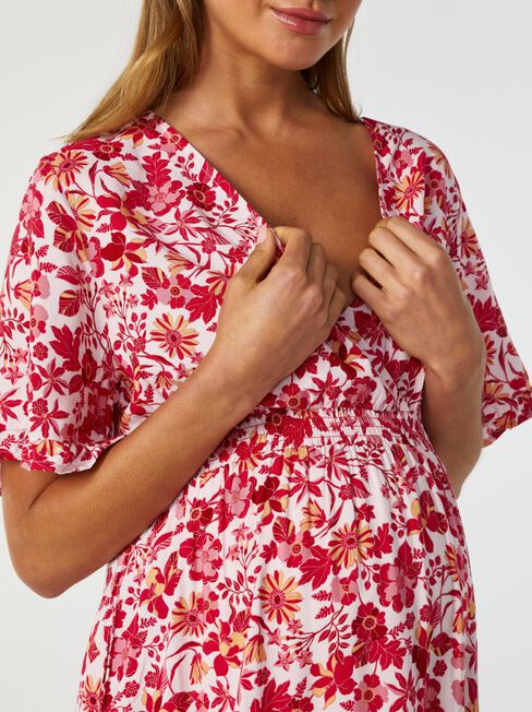 Laury Wrap Maternity Dress, Multi, hi-res
