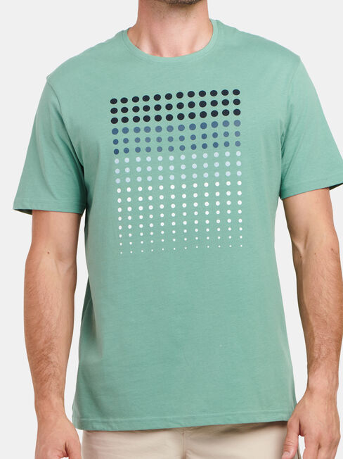 Levi Short Sleeve Print Crew Tee, Green, hi-res