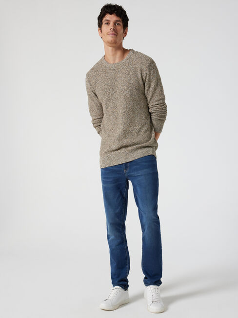 Laurence Textured Crew Knit, Natural Multi, hi-res