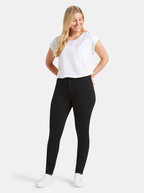 Curve Butt Lifter Skinny Jeans, Black, hi-res