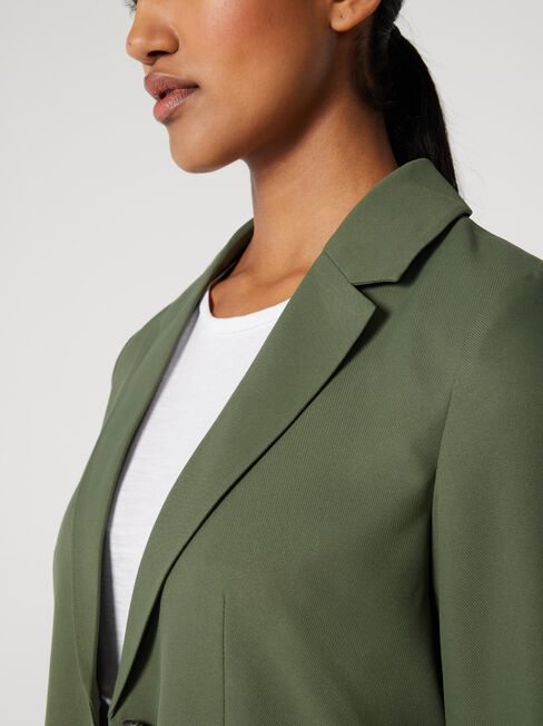 Harper Boyfriend Blazer, Thyme, hi-res