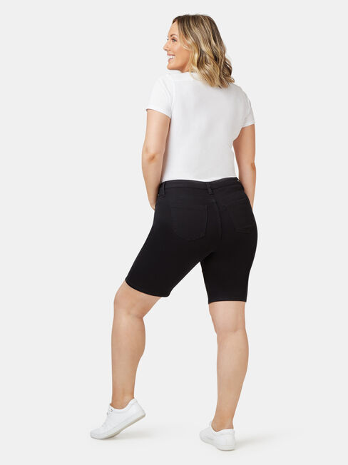 Talia Curve Embracer Knee Length Short, Black, hi-res