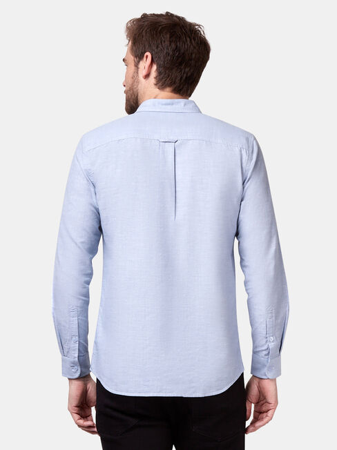 Bennett Long Sleeve Textured Shirt, Blue, hi-res