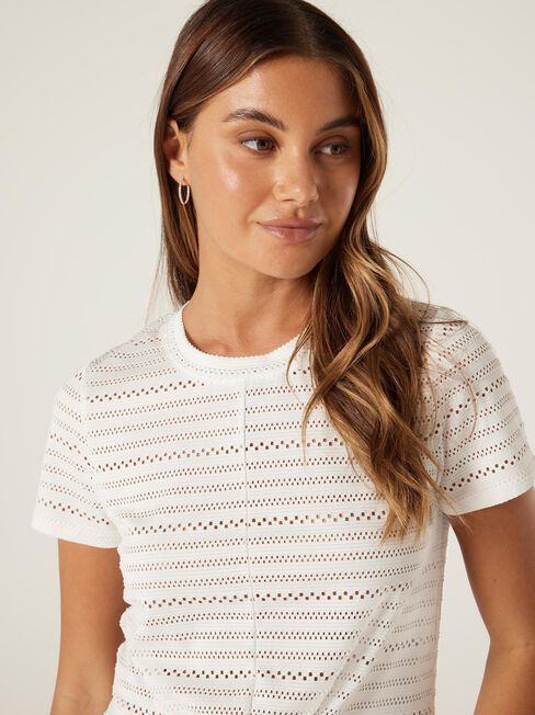 Andi Lacey Top, White, hi-res