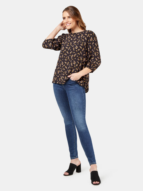 Bex Blouse, Black, hi-res