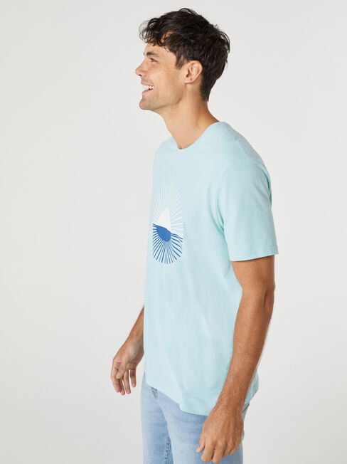 SS Pierre Print Crew Tee, Blue, hi-res