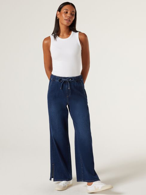 Hayley J-Luxe Split Hem Jeans
