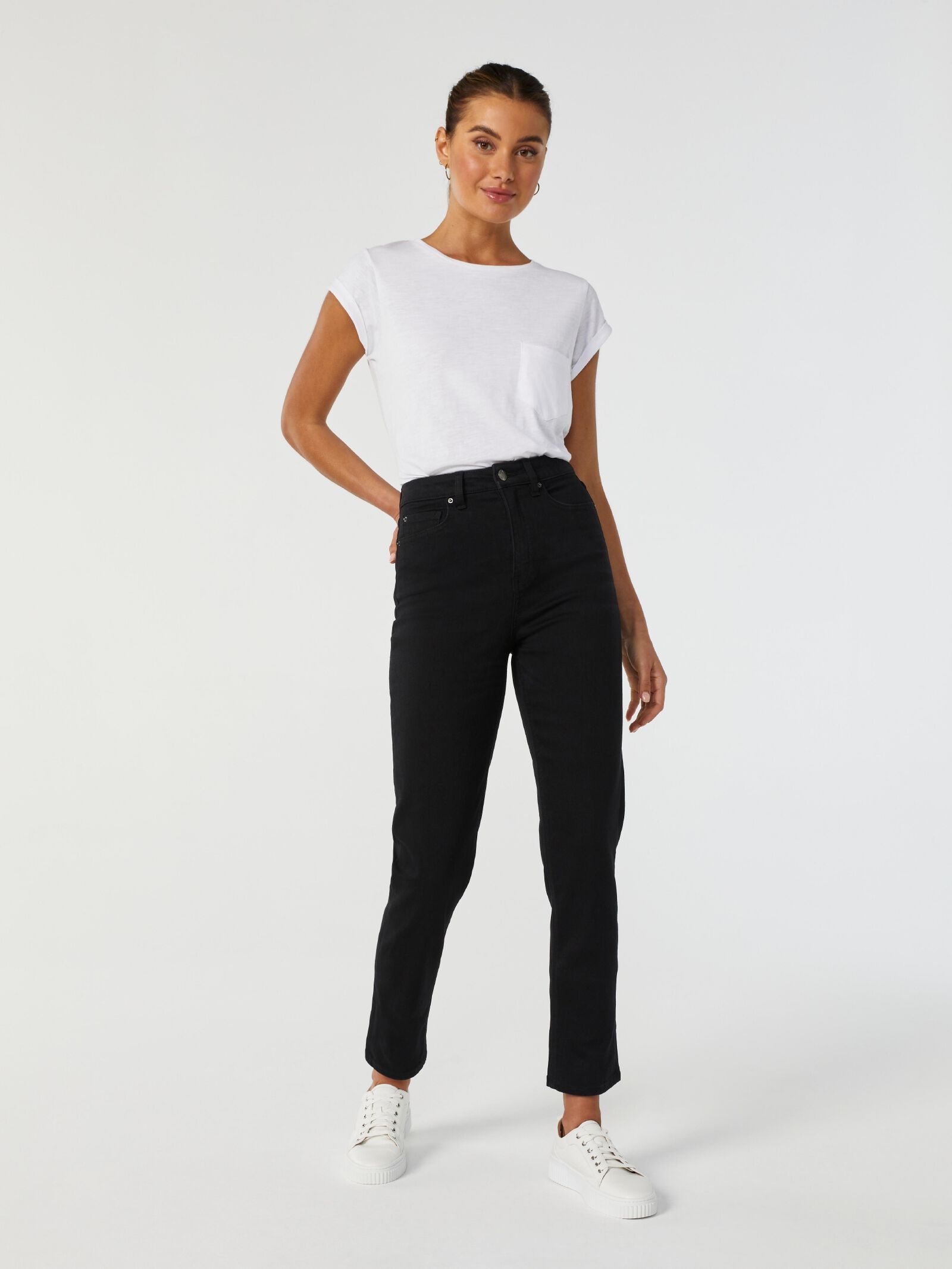 Sienna High Waisted Slim Straight Jeans Jeanswest