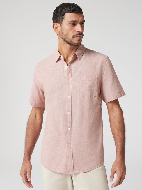 Wolf Textured Short Sleeve Shirt