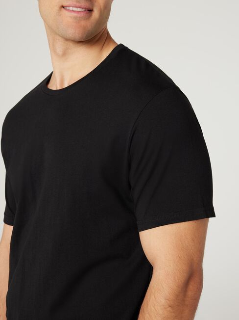 SS Basic Tee, Black, hi-res