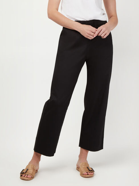 Tia Tapered Pant, Black, hi-res