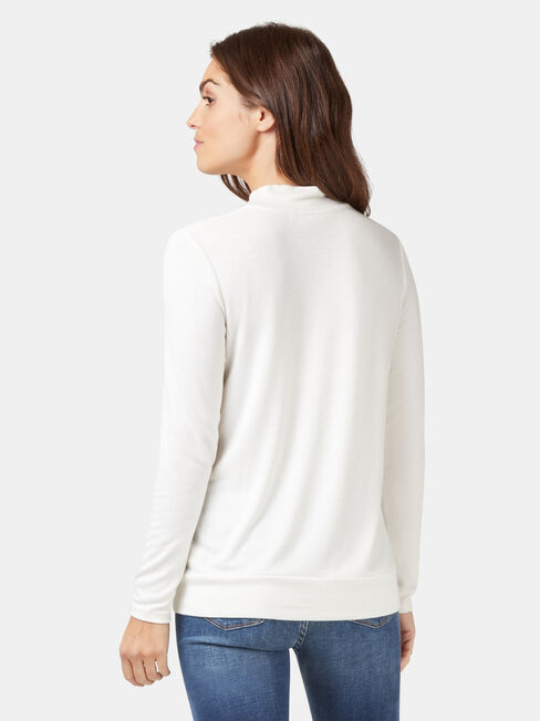 Layla Soft Touch Top, White, hi-res