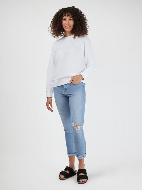 J-Luxe Sweat, White, hi-res