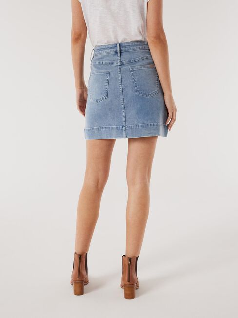 Nadia Denim Skirt, Light Blue, hi-res