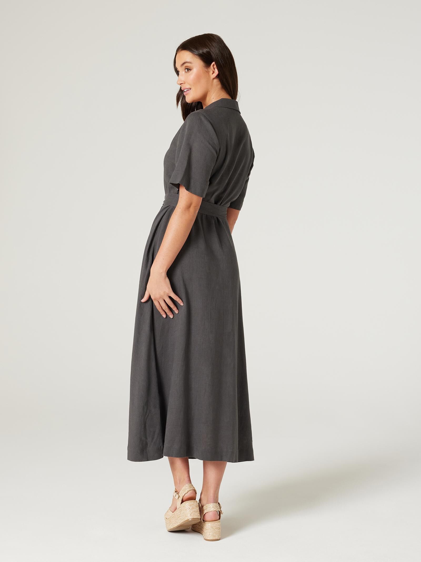 Charcoal shirt sales dress