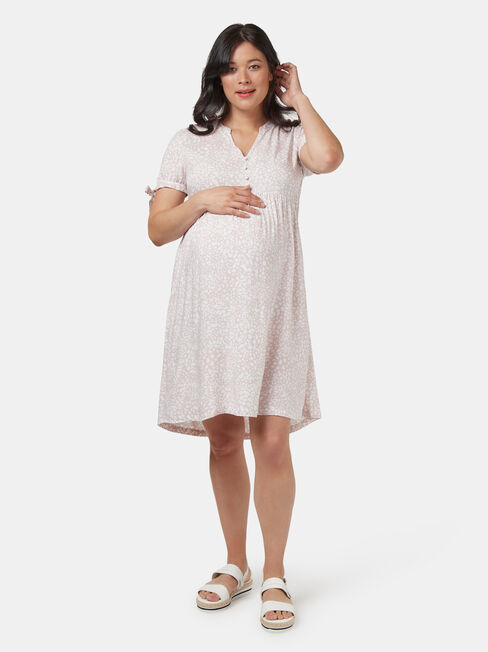 Pia Printed Maternity Dress, Multi, hi-res