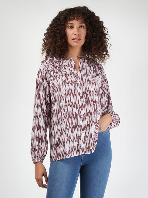 Amira Frill Top, Purple, hi-res