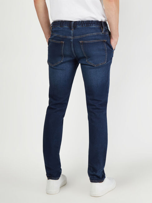 Kash Knit Denim Jogger Pant, Blue, hi-res