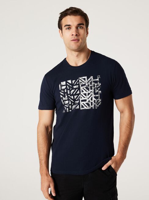 SS Beau Print Crew Tee