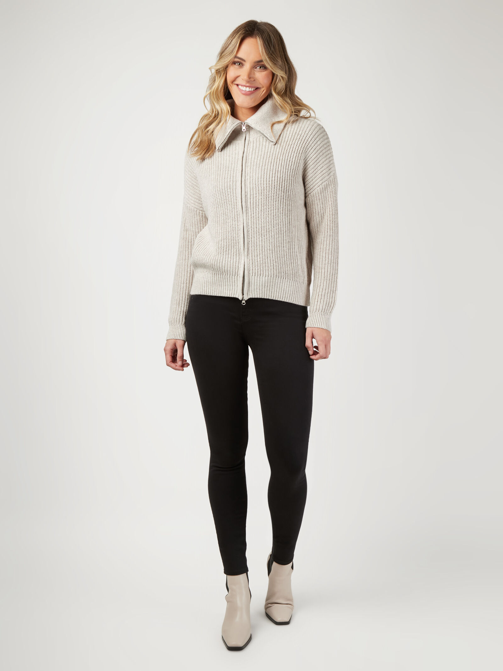 Zip up cardigan sweaters hot sale