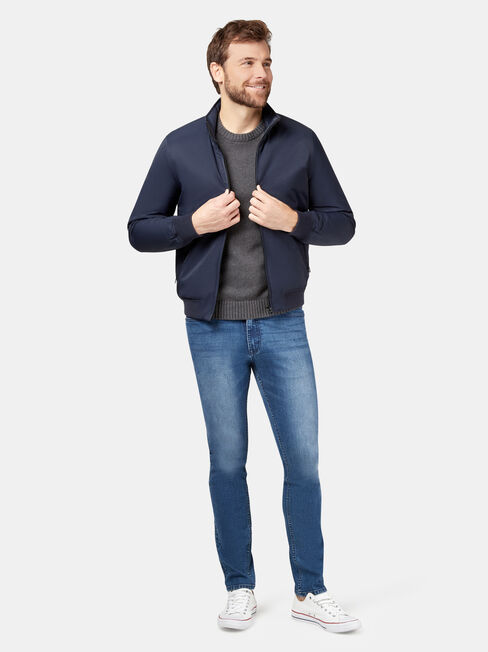 Jed Bomber Jacket, Blue, hi-res
