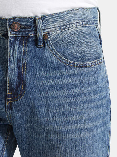 Straight Jeans Antique Indigo, Mid Indigo, hi-res