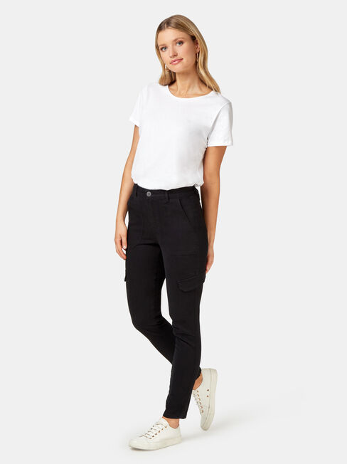 Frankie Utility Pant, Black, hi-res