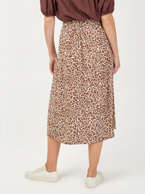 Imogen Split Skirt, Print, hi-res