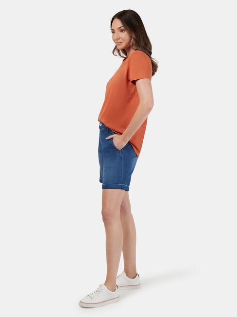 Stella Luxe Lounge Short, Mid Indigo, hi-res