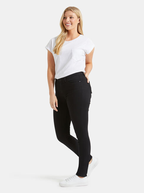Curve Embracer Skinny Jeans Black Night, Black, hi-res