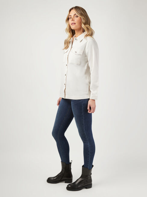 Sasha Shacket, White, hi-res
