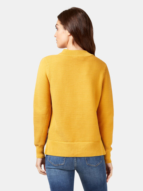 Hailey Cotton Knit, Yellow, hi-res