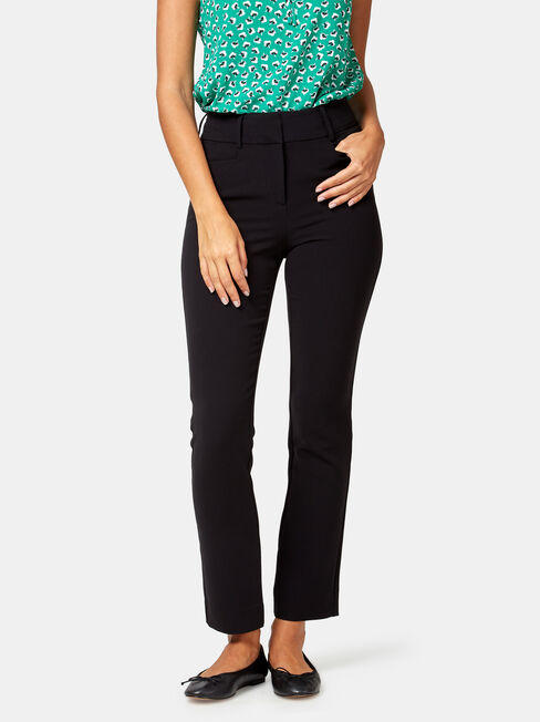 Cathy 4 Way Stretch Pant, Black, hi-res