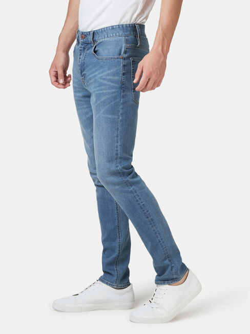 Denim Flex Slim Tapered Jeans Mid Vintage | Jeanswest