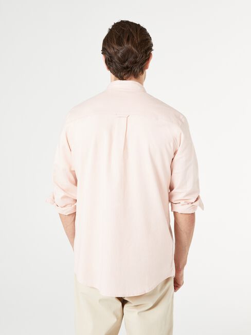 Brody Textured Long Sleeve Shirt, Pink, hi-res